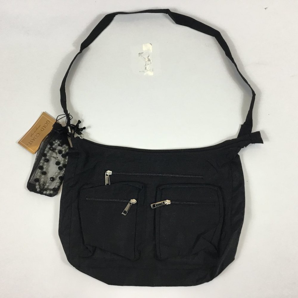 (NWT) Gold Coast  Bag with Necklace & Earrings Set